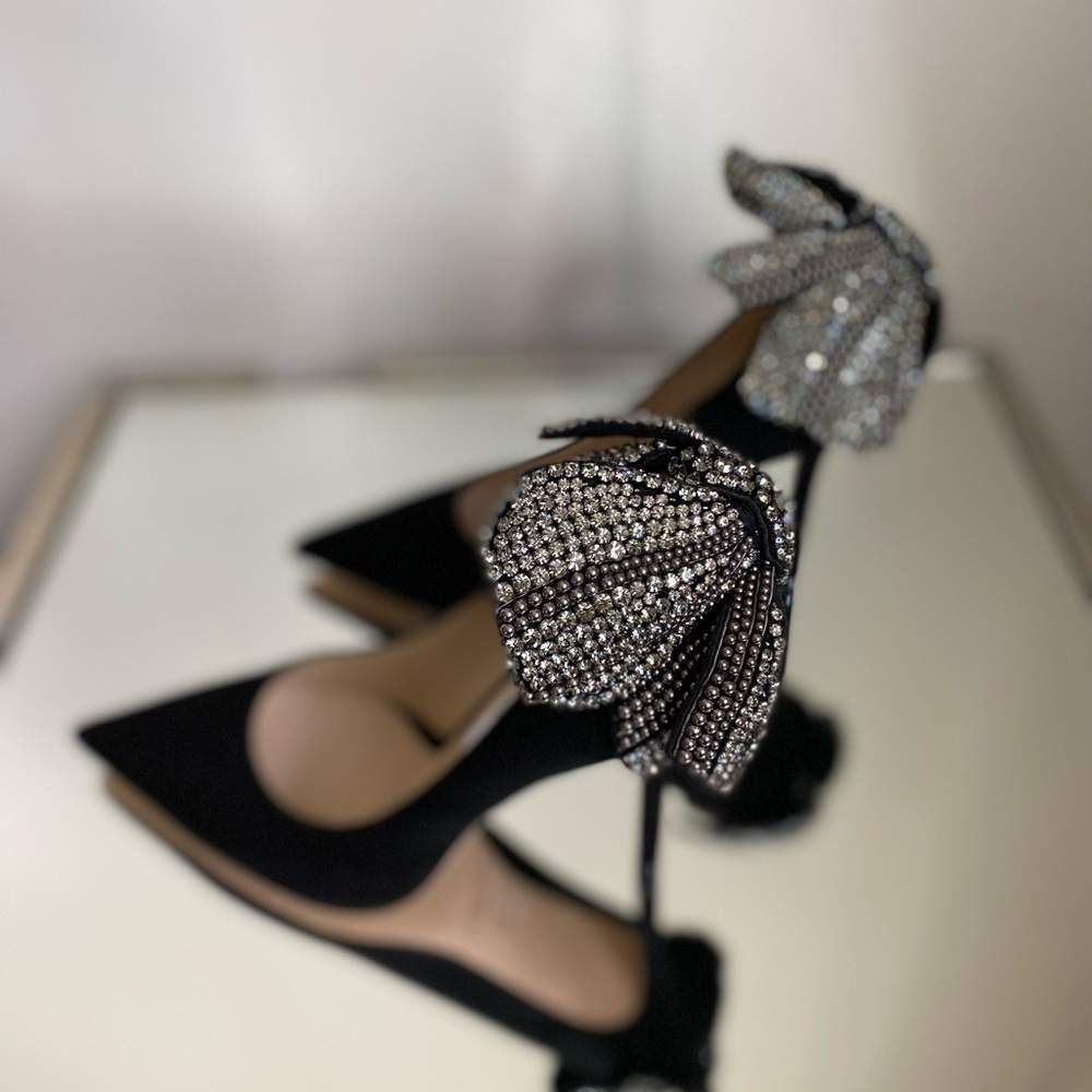 New JIMMY CHOO Love 100 embellished suede pumps $1,575 39.5 - Picture 9 of 15